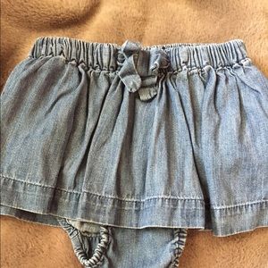 Baby chambray skirt